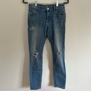 Old Navy Rockstar distressed super skinny blue jeans five pocket
